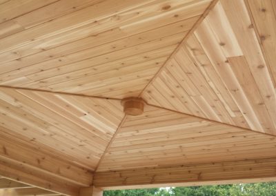 roof pergola close up