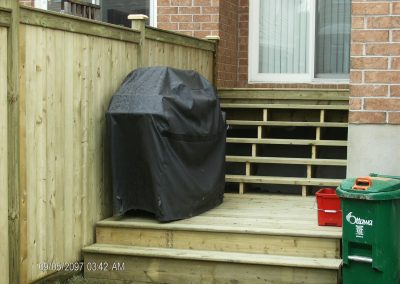 stairs and barbecue