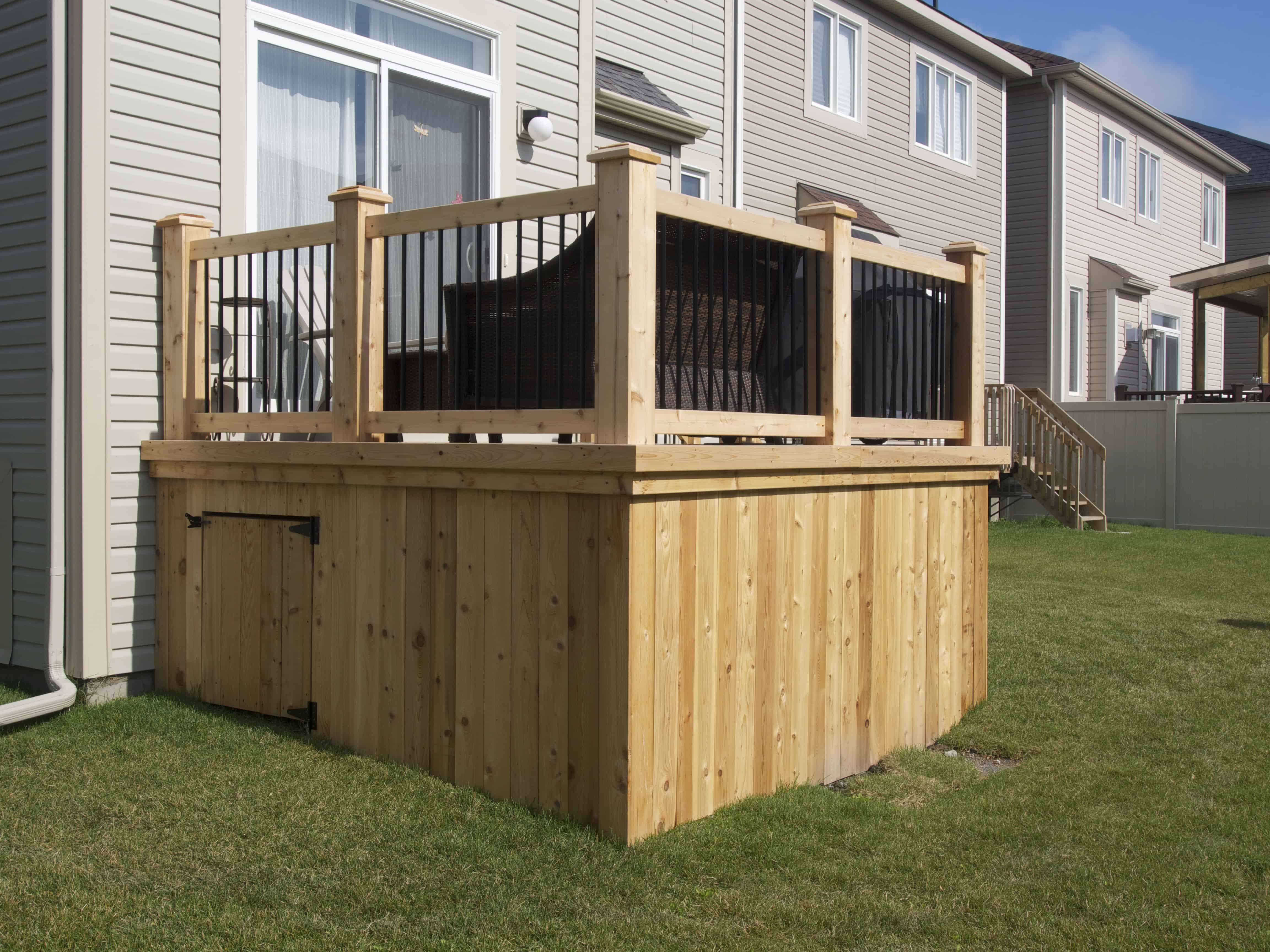 deck metal posts