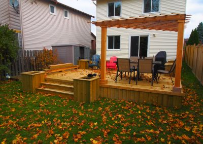 deck and pergola