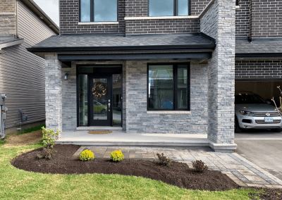 front yard landscape renovation